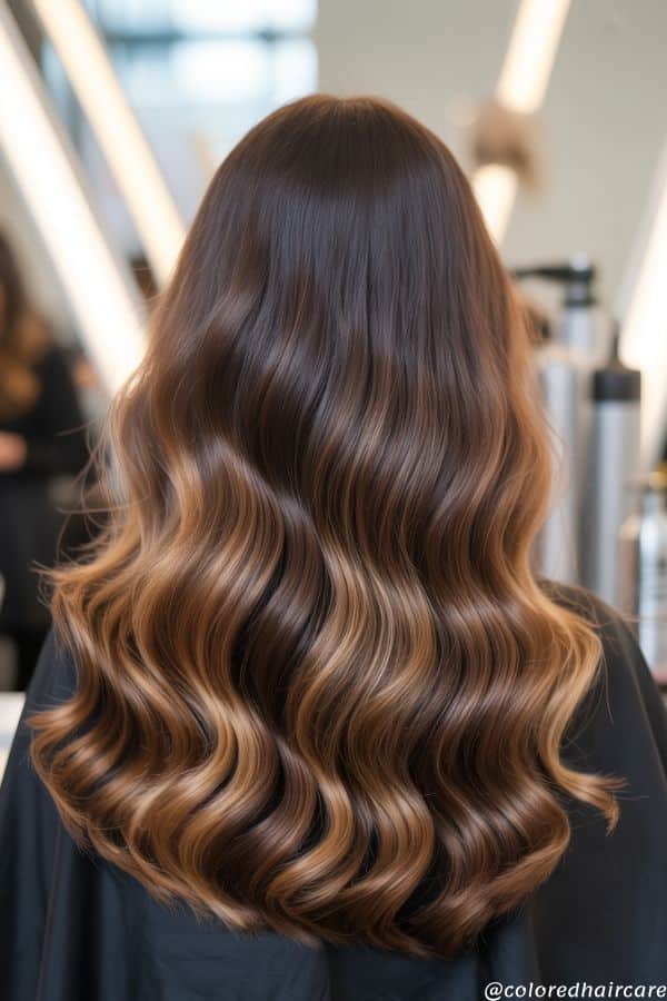 25 Balayage Ideas for Black Hair That Actually Pop (2025 Looks & Tips) 23 Cinnamon-toned balayage with red and brown warmth on black hair