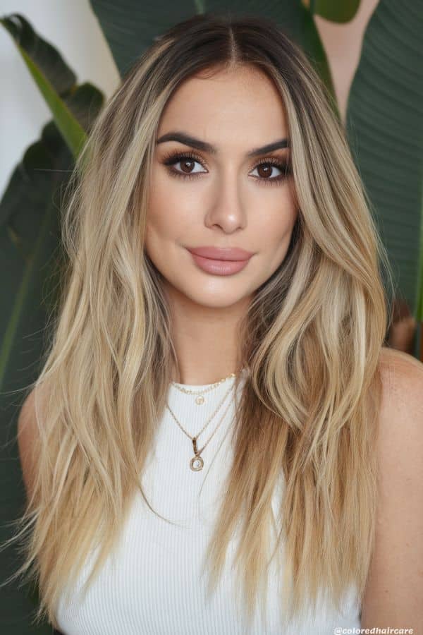 best hair colors for brown eyes golden blonde