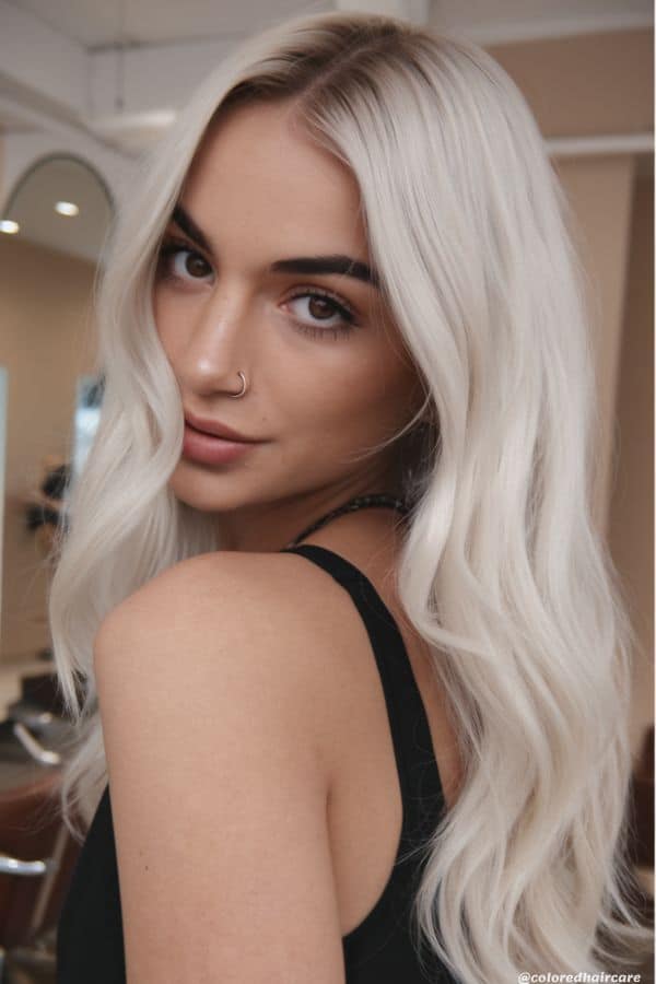 best hair colors for brown eyes platinum hair
