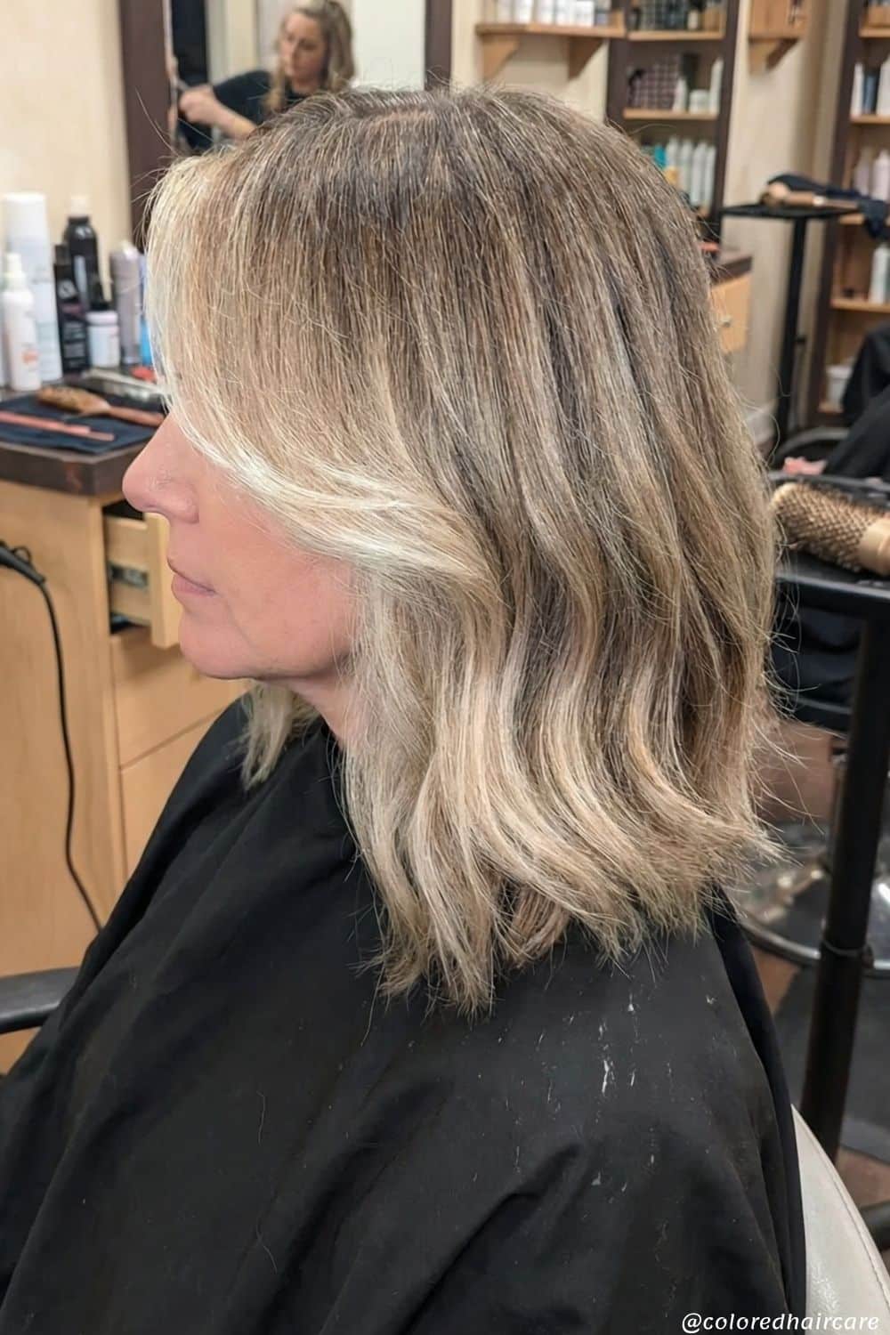 ashy blonde balayage hair color