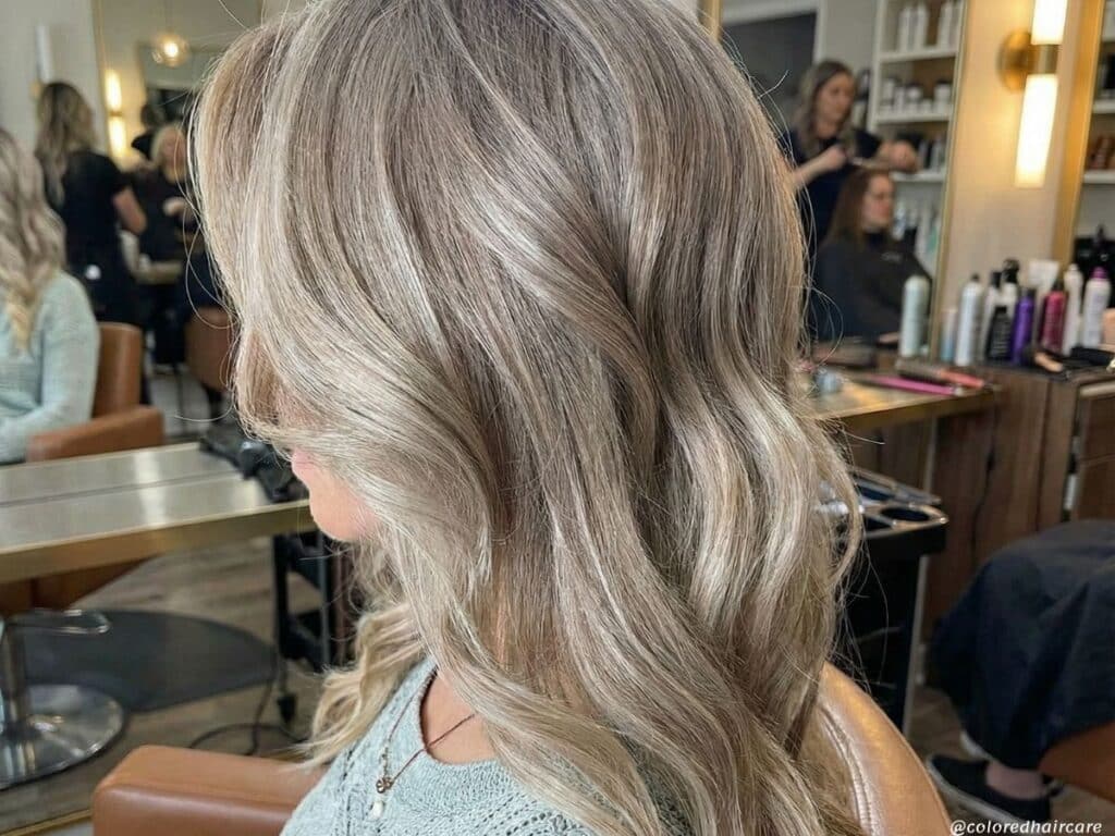 gray and blonde hair blending