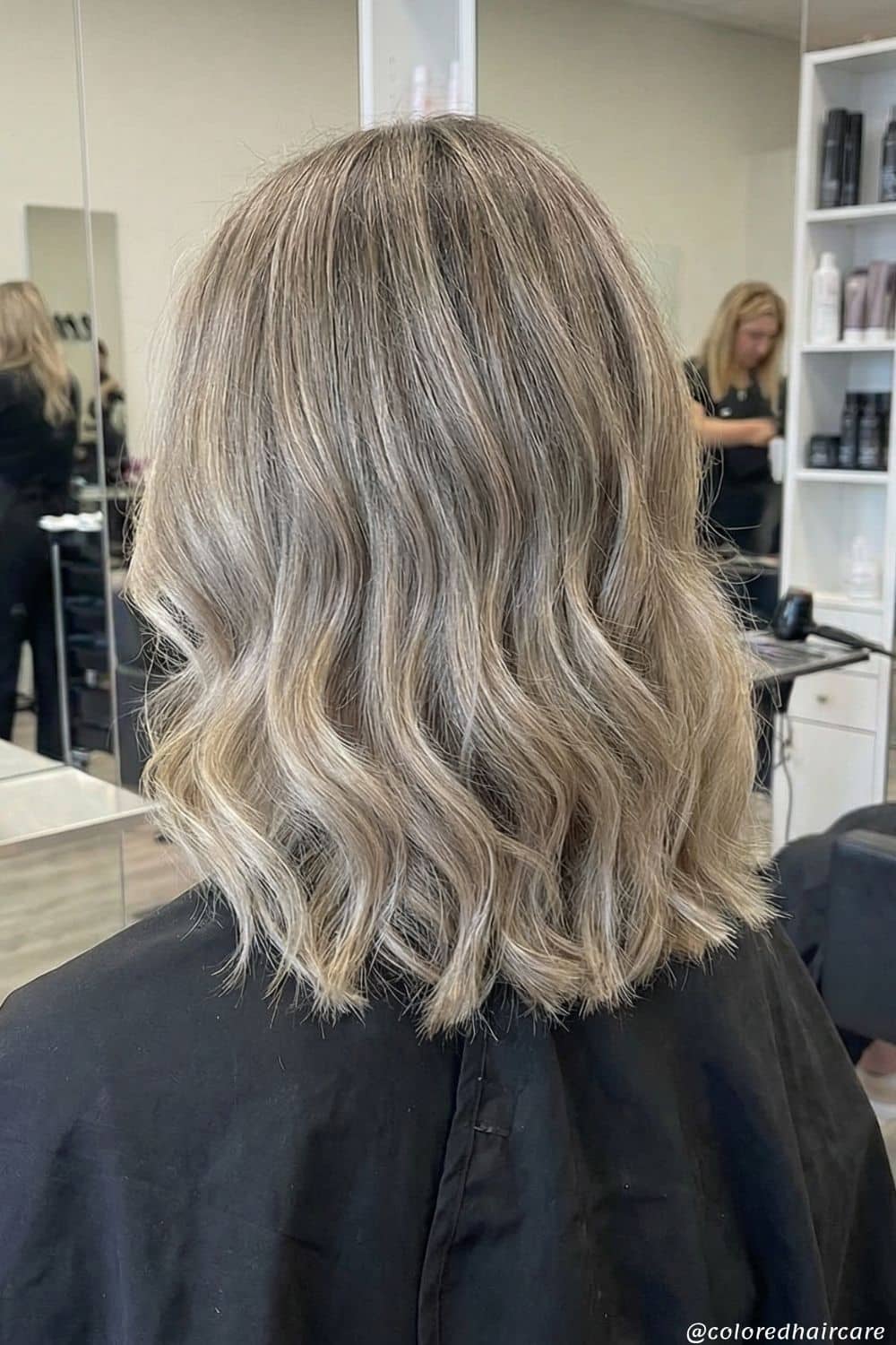 gray blonde highlgihts