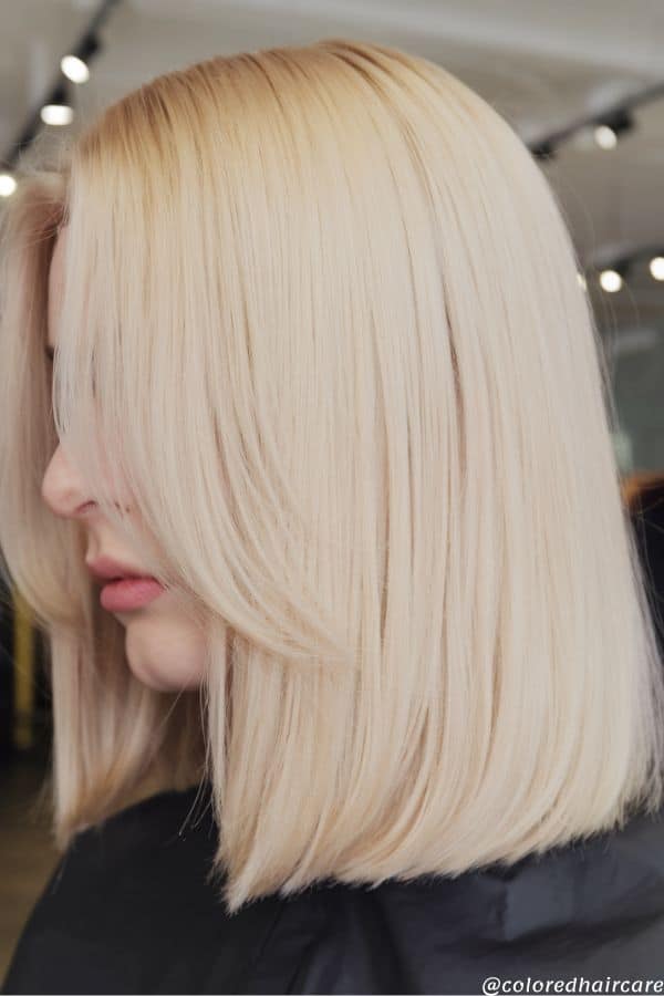 woman with medium-length, low maintenance hairstyle