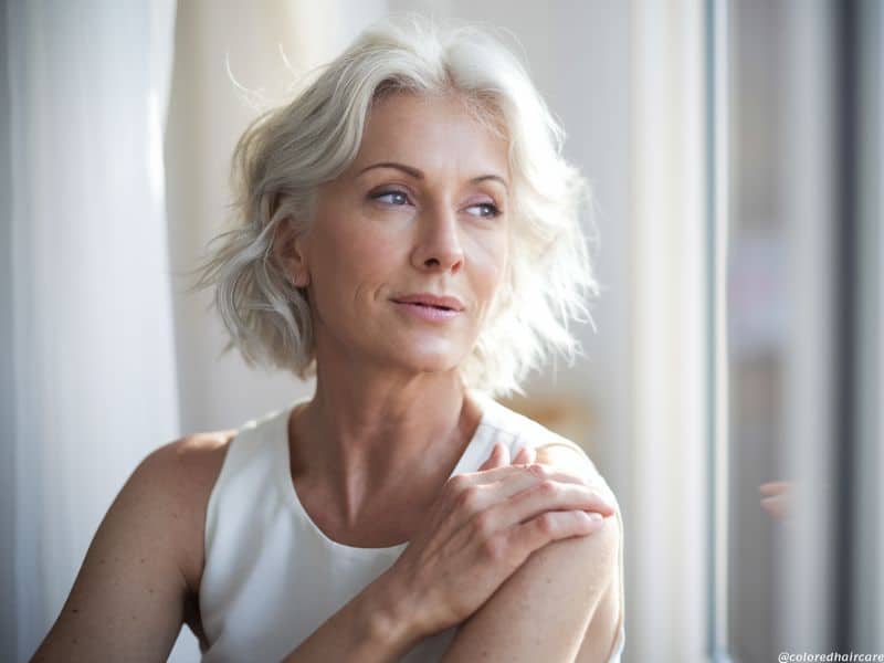 Menopause and Hair: How to Keep Your Strands Looking Their Best Through Every Change 2 middle aged woman with blonde hair
