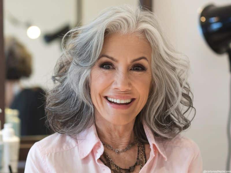 7 Essential Products to Keep Your Gray Hair Glowing This Season 3 woman with gray-silver hair