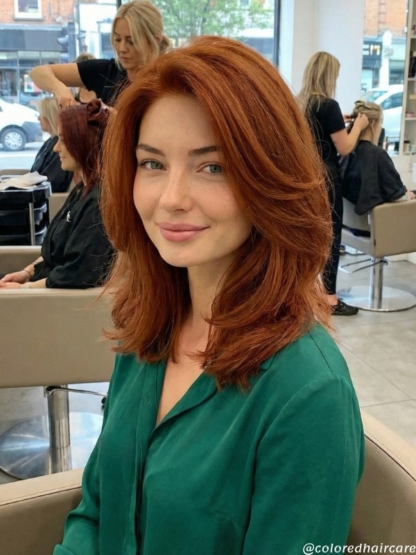 soft amber auburn hari color
