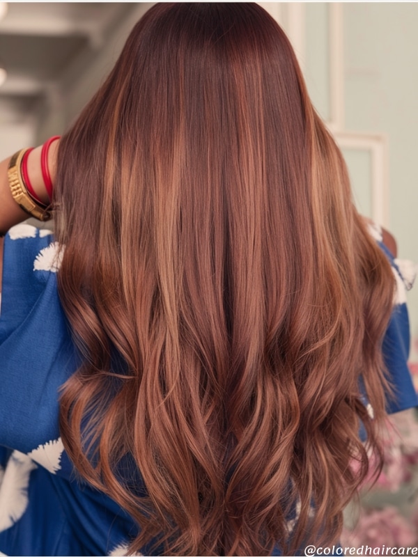Fiery Auburn Red hair color