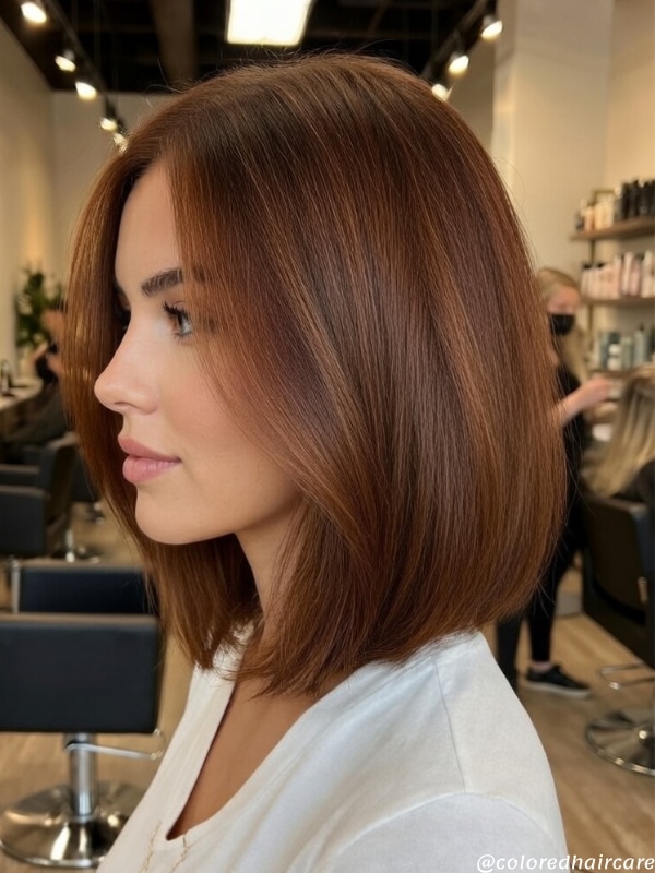 dark auburn brown hair color