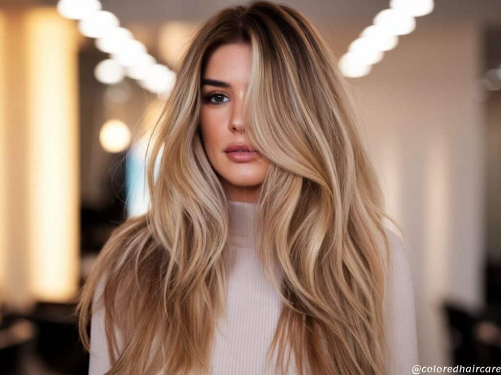 Golden Blonde Balayage hair color ideas