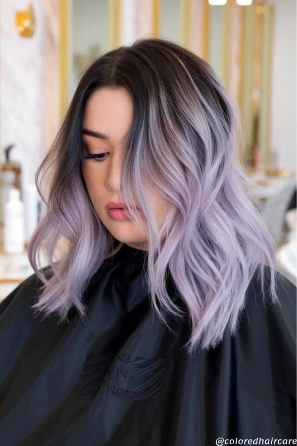 21 Lavender Hair Color Ideas That Are Prettier Than Your Pinterest Board 10 Lavender Ombre Luxe hair color ideas