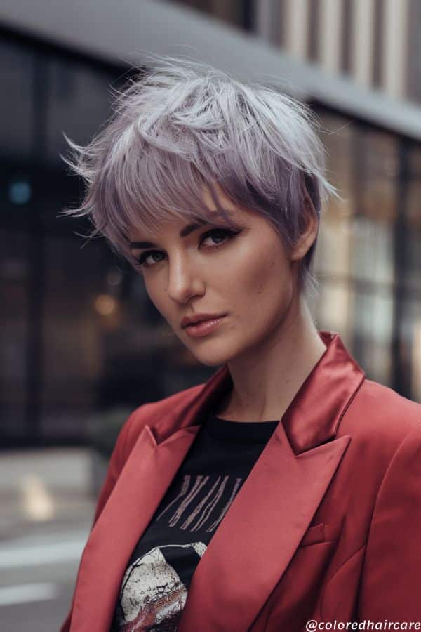21 Lavender Hair Color Ideas That Are Prettier Than Your Pinterest Board 14 Lavender Pixie Cut hair color ideas