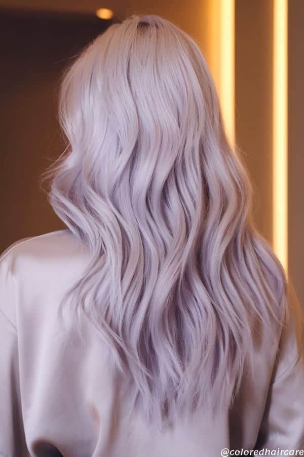 21 Lavender Hair Color Ideas That Are Prettier Than Your Pinterest Board 2 Icy Silver Lavender hair color