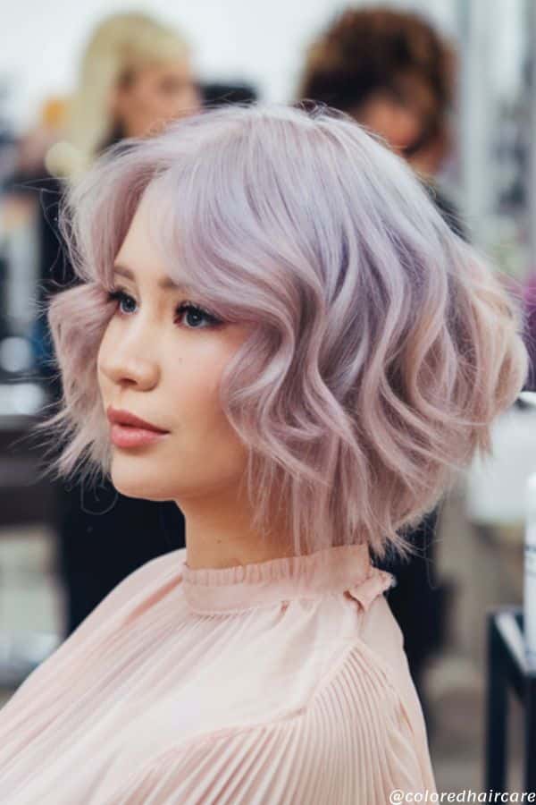 21 Lavender Hair Color Ideas That Are Prettier Than Your Pinterest Board 20 lavender with rose gold highlights