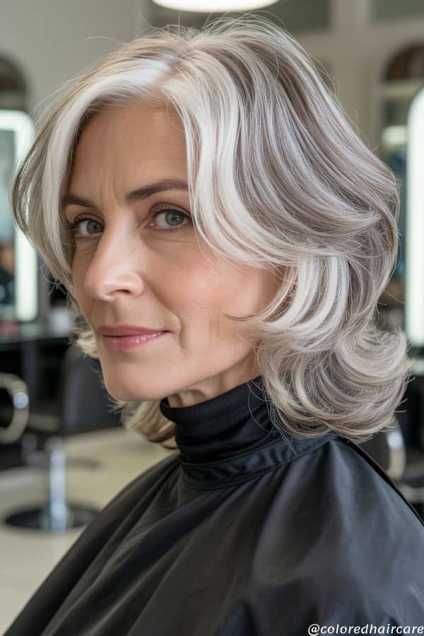 silver fox hair color.