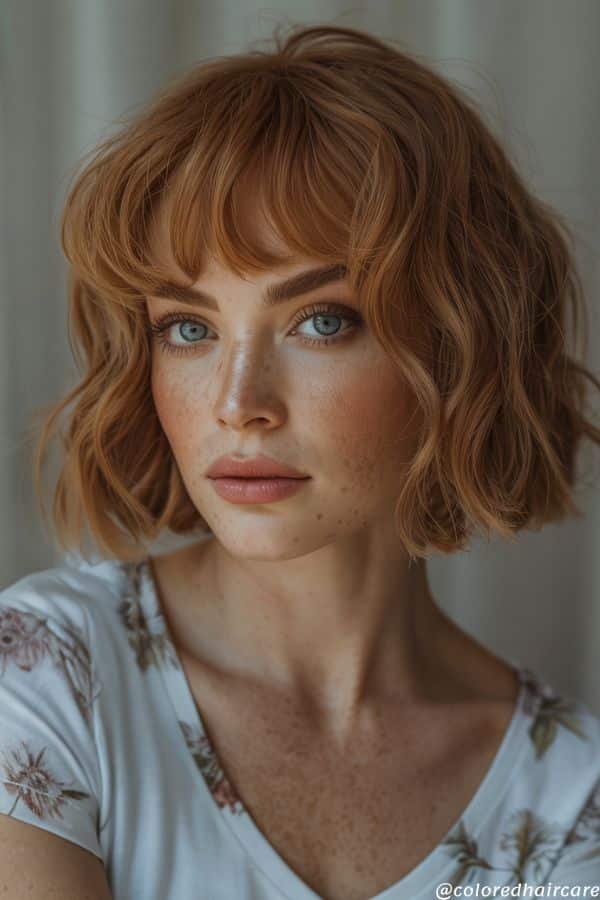 Bobs Are Back (Again)—And These Are the Best Bob Hair Colors 3 The Shaggy Bob + Copper
