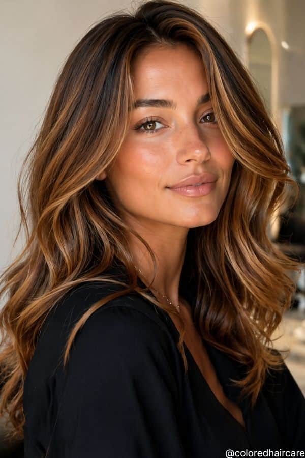 Soft Honey Brown: The Golden Hour Glow
