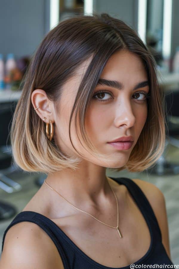 7 Reverse Balayage Ideas That Are Way Prettier Than Highlights 4 reverse money piece
