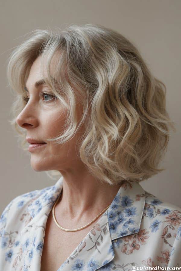 champagne blonde for women over 50