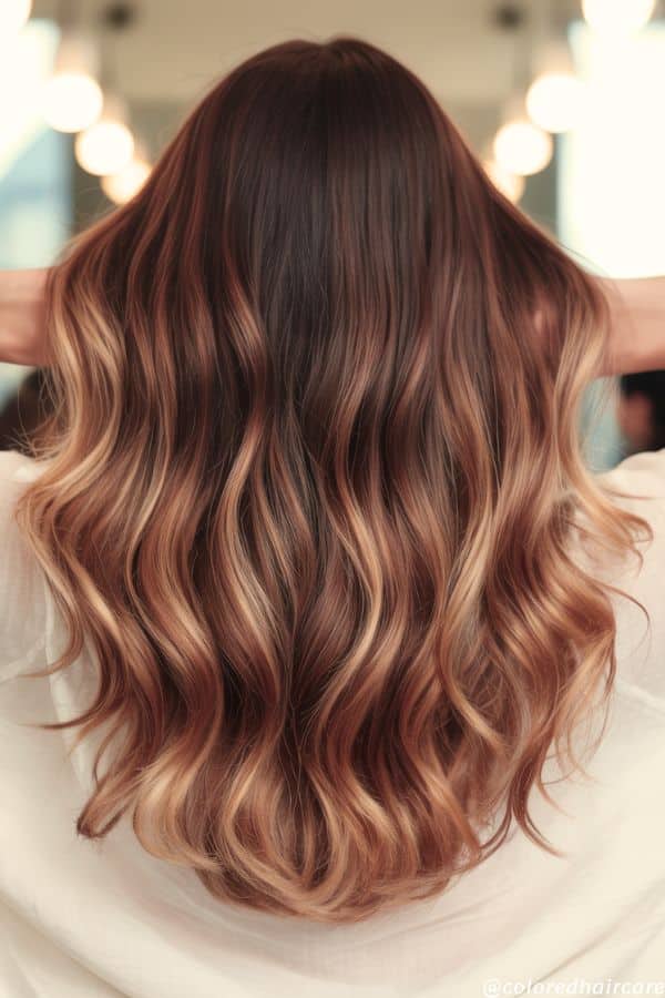 copper highlights for women over 50