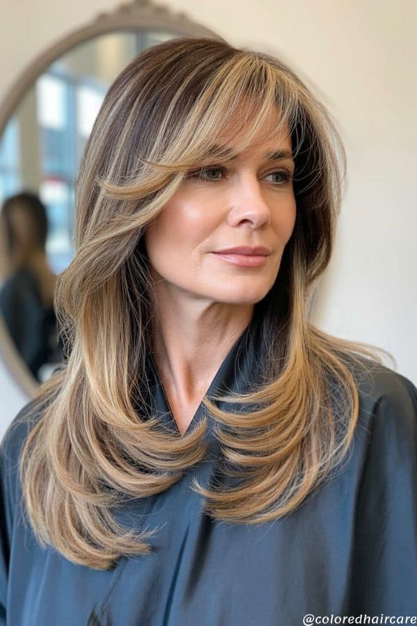 honey blonde hair women over 50