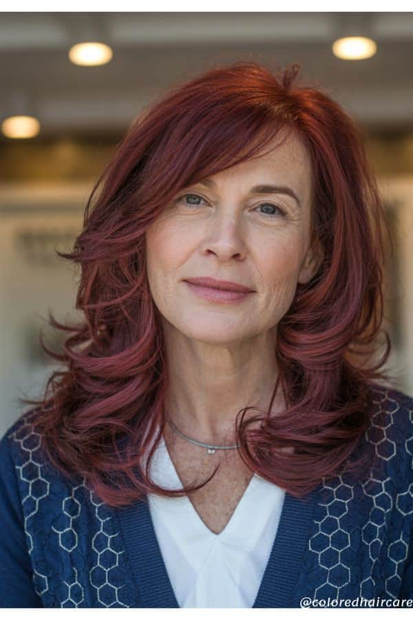 red henna hair over 50