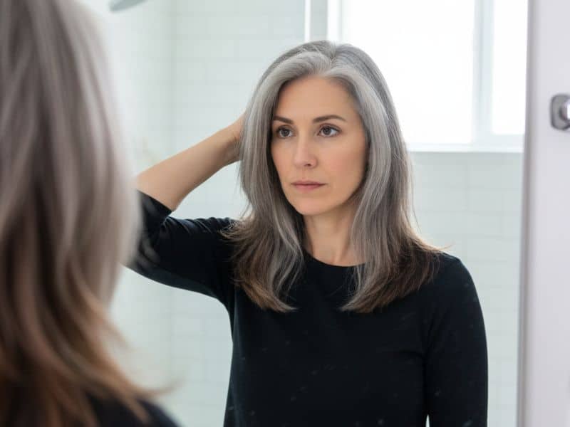 gray hair transition step 3.