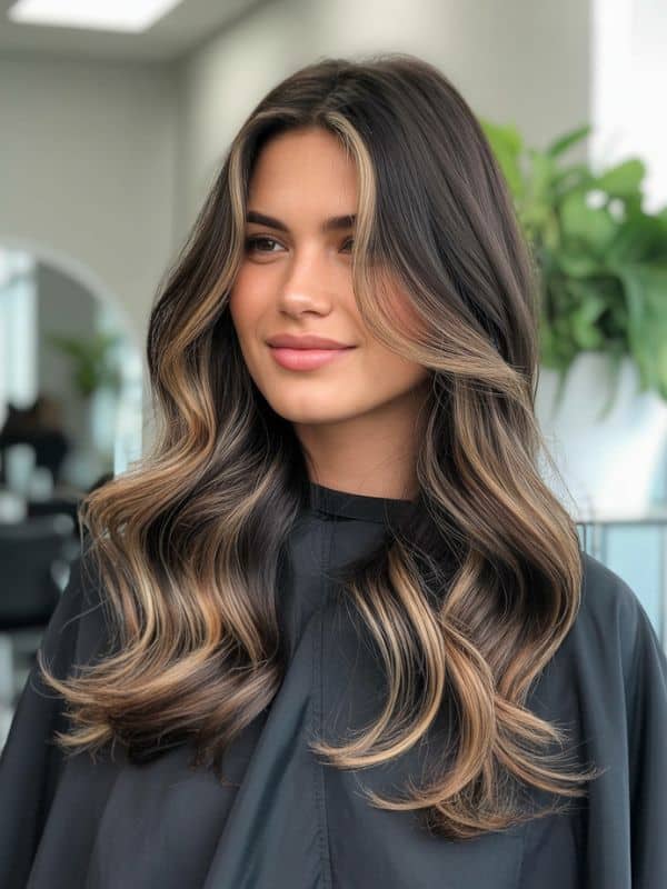 mocha latte balayage