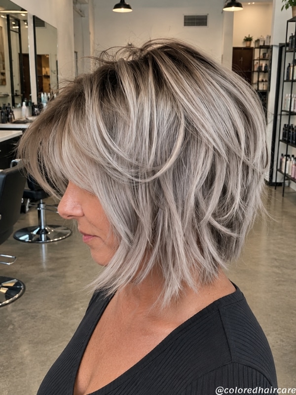 Metallic Silver Sheen