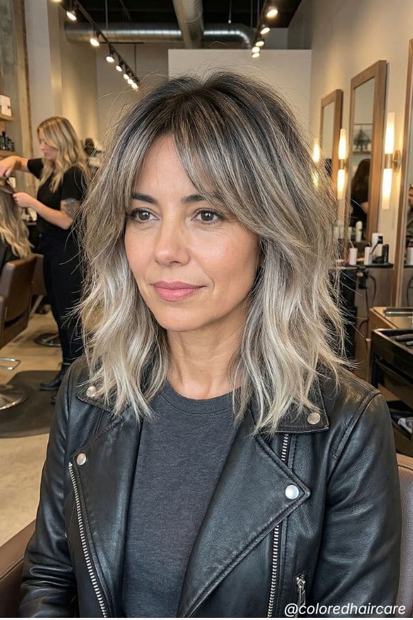 modern shag hair color ideas