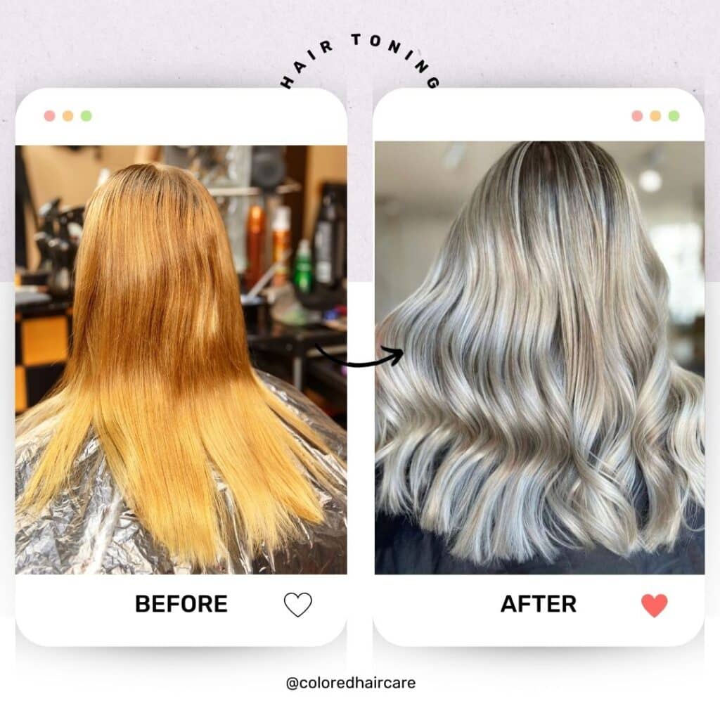 Hair Toner Before and After 1