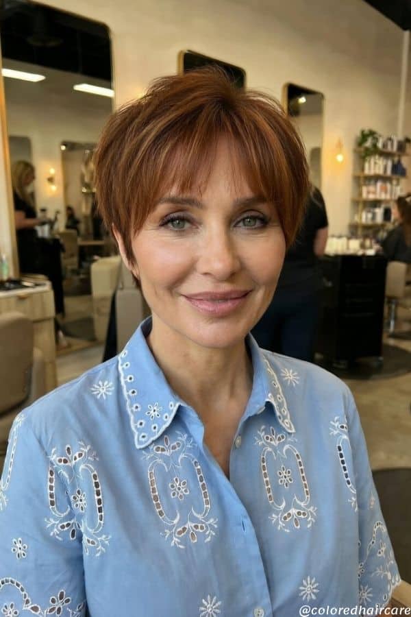 copper bixie hair color