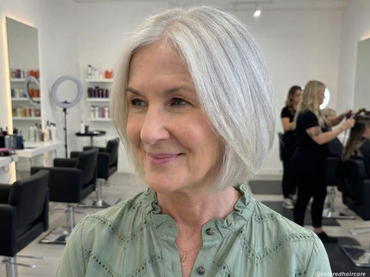 how to grow out dyed hair to white featured image