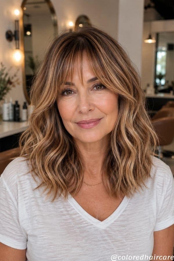 Summer Hair Colors for Women Over 50 That Feel Fresh, Modern, and Genuinely Chic 5 Golden Caramel Brown