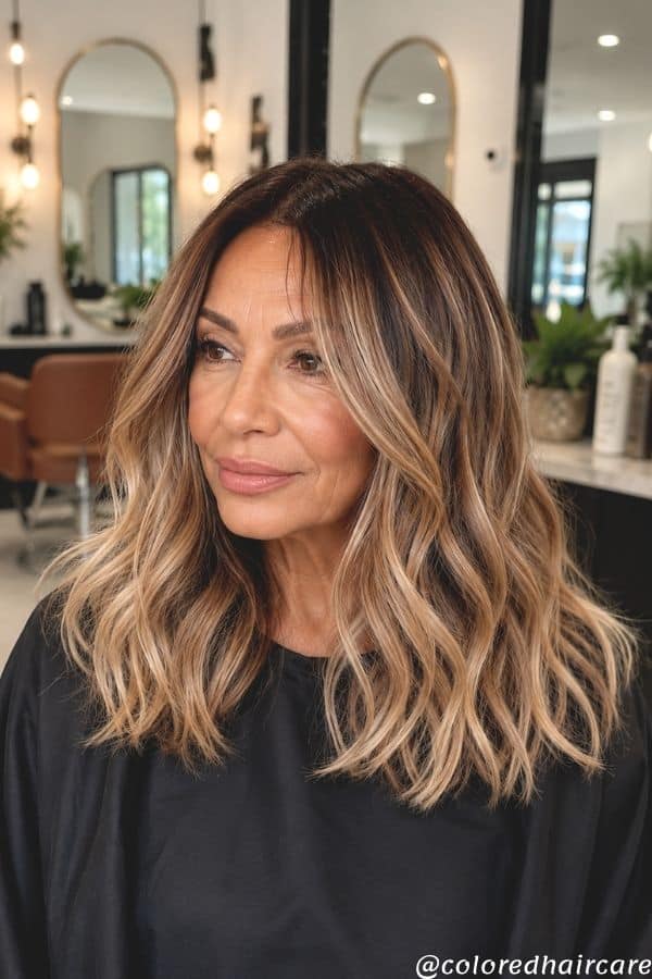 Summer Hair Colors for Women Over 50 That Feel Fresh, Modern, and Genuinely Chic 2 honey highlights