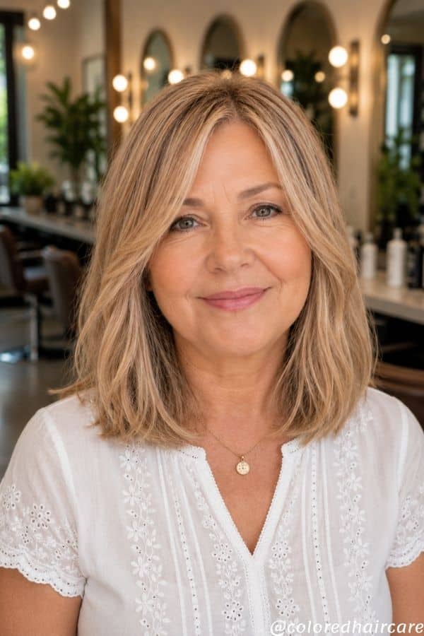 Summer Hair Colors for Women Over 50 That Feel Fresh, Modern, and Genuinely Chic 9 mushroom blonde