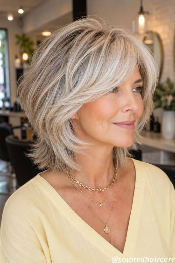 Summer Hair Colors for Women Over 50 That Feel Fresh, Modern, and Genuinely Chic 8 silver blonde blend
