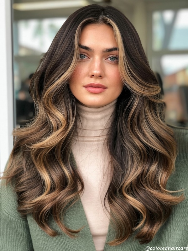 These 25 Chocolate Hair Color Ideas Are Making Everyone Want to Go Brunette 25 chocolate brown moneypiece highights