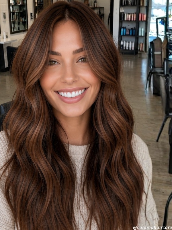 These 25 Chocolate Hair Color Ideas Are Making Everyone Want to Go Brunette 17 chocolate chestnut hair color ideas