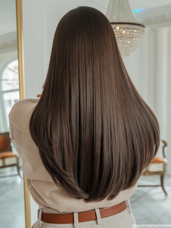 These 25 Chocolate Hair Color Ideas Are Making Everyone Want to Go Brunette 16 Velvet chocolate brown hair color